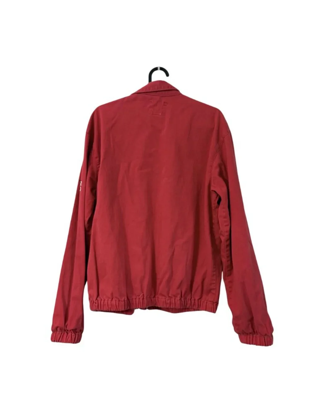 VTG Polo Ralph Lauren Red RL-92 USA Full Zip Collared Cotton Jacket Mens Small